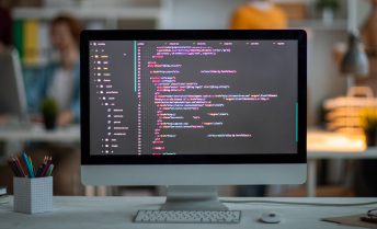 Web development and IT support workspace